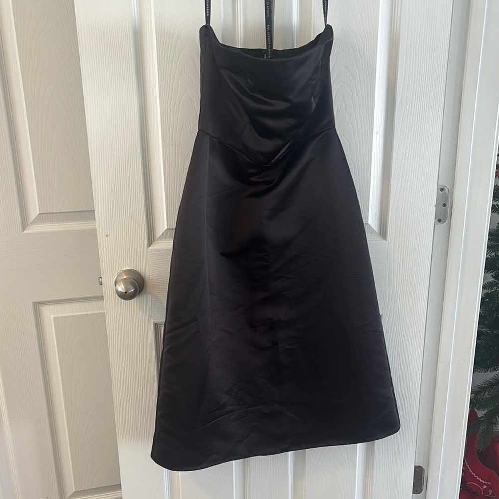 Bill Levkoff Strapless Black Dress